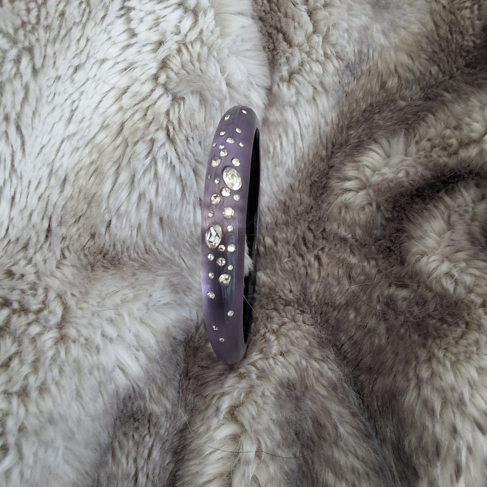Alexis Bittar Purple Crystal Bangle - Picture 2 of 4